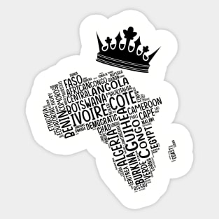 Black History, Africa Map, Colors, African American, Black Sticker